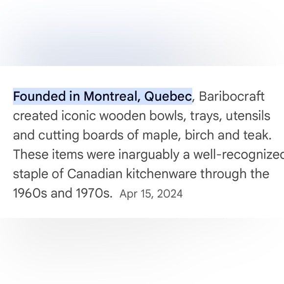 Baribo Craft 🇨🇦 Vintage Maple? Wooden Bowls - Picture 12 of 12